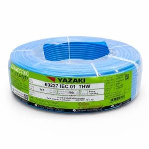 สาย IEC01 (THW) 4 Sq.mm สีฟ้า YAZAKI