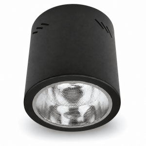 ดาวน์ไลท์ติดลอย กลม สีดำ8" รุ่น DJ801BK แบรนด์ BEC